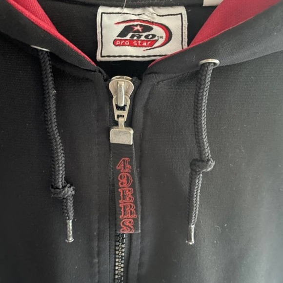 Pro Star 49ers Sleeveless jersey with hoodie Terrell Owens 81 Size L - Picture 7 of 16